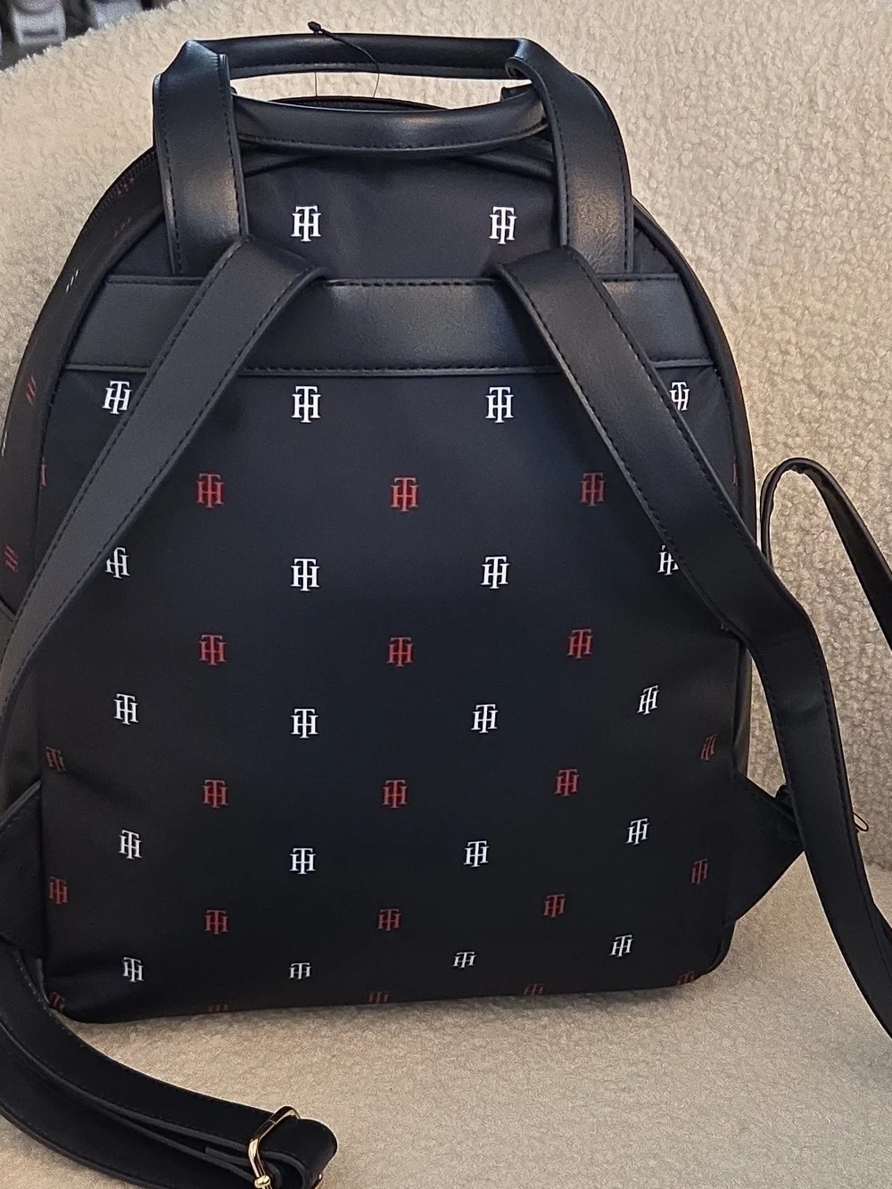 Tommy Hilfiger Navy Logo Backpack for Men